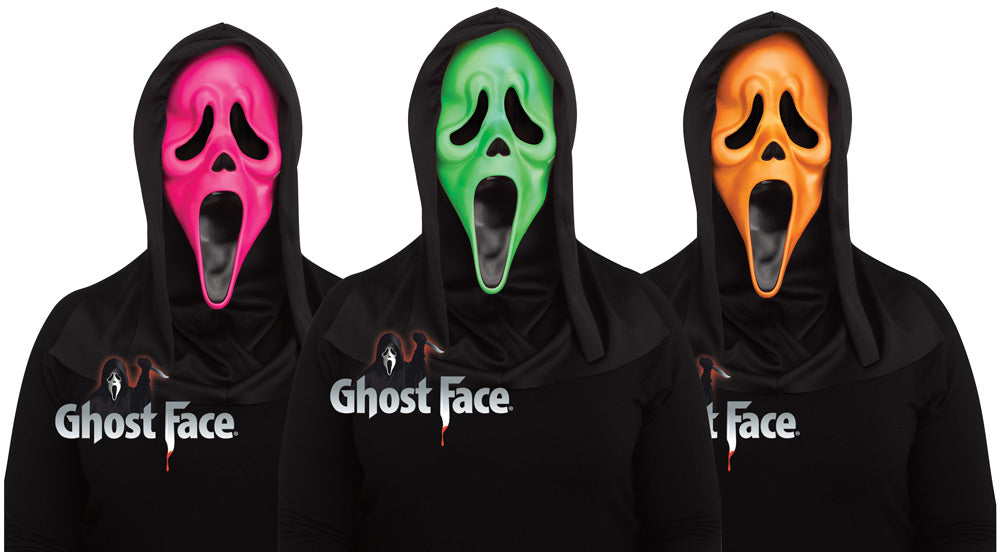 Fluorescent Ghost Face® Mask