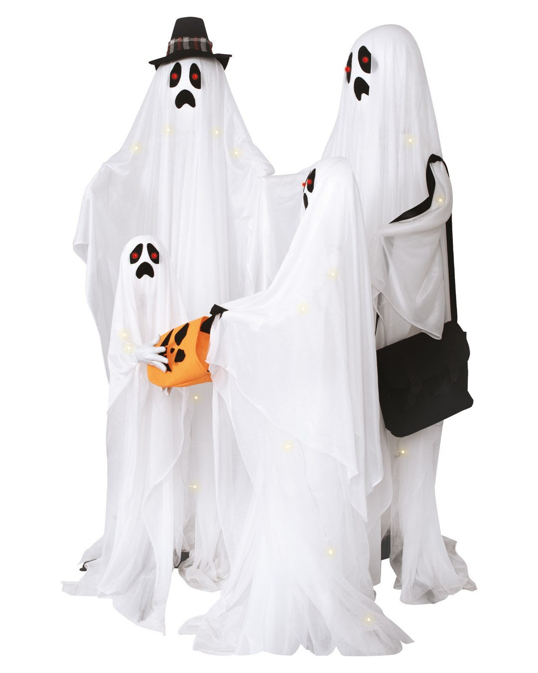 Standing Family of 4 Ghosts