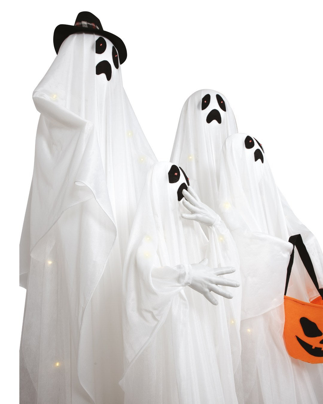 Standing Family of 4 Ghosts