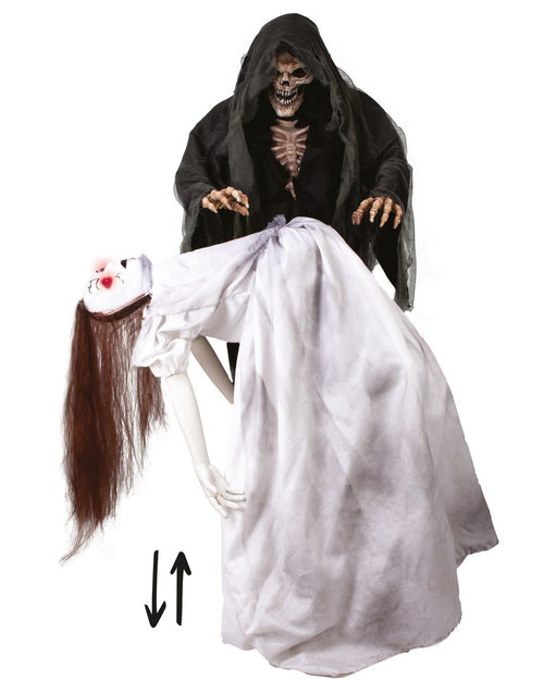 1.7m Animated Grim Reaper and Levitating Girl