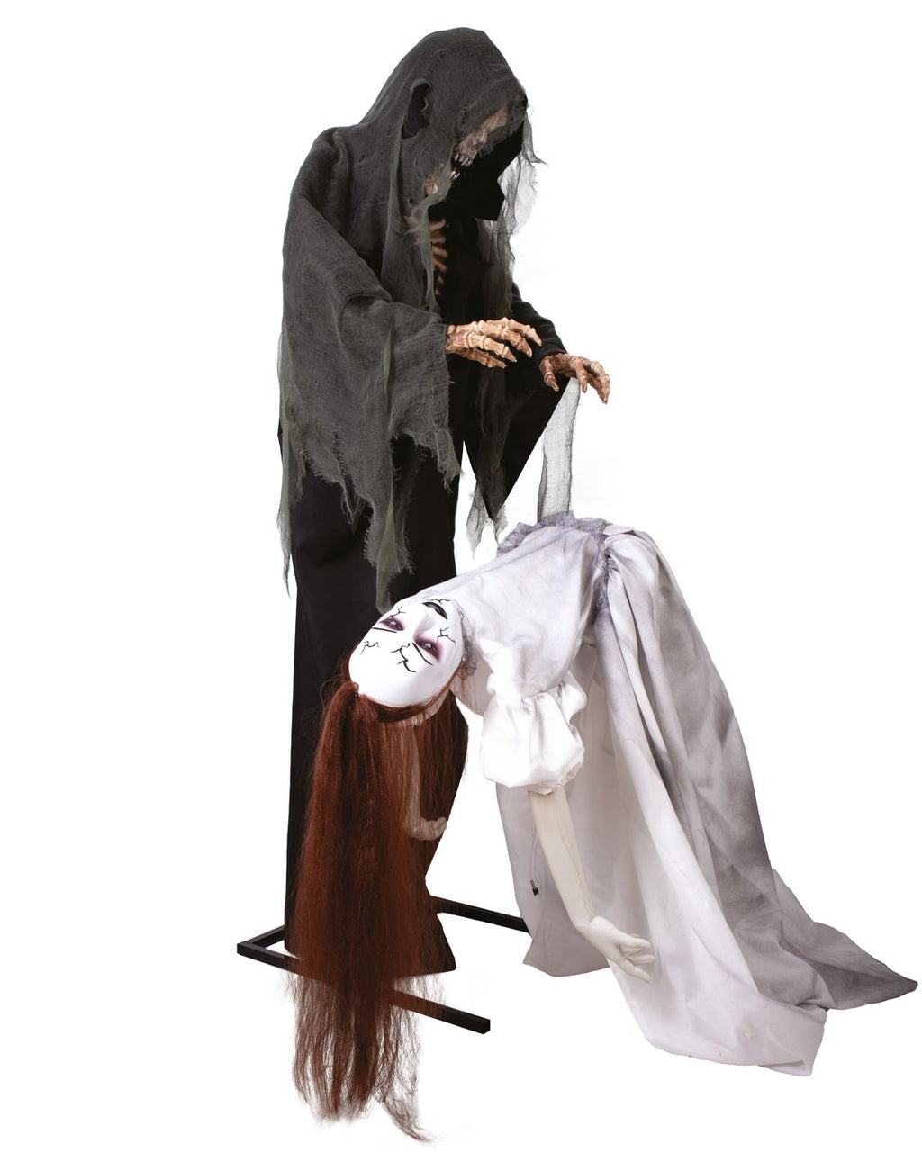 1.7m Animated Grim Reaper and Levitating Girl