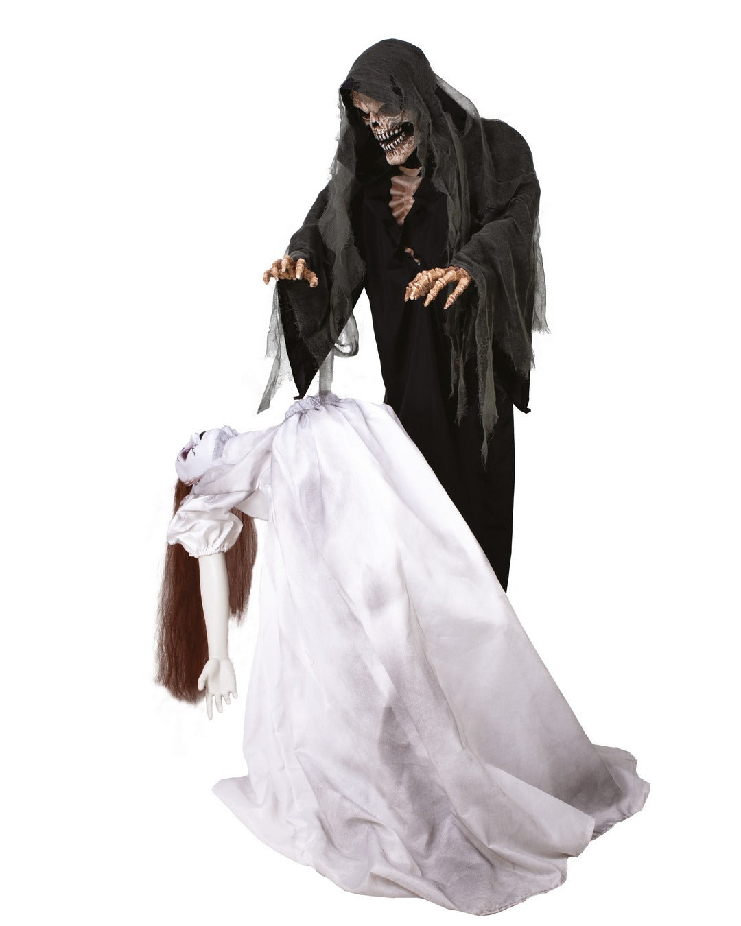 1.7m Animated Grim Reaper and Levitating Girl