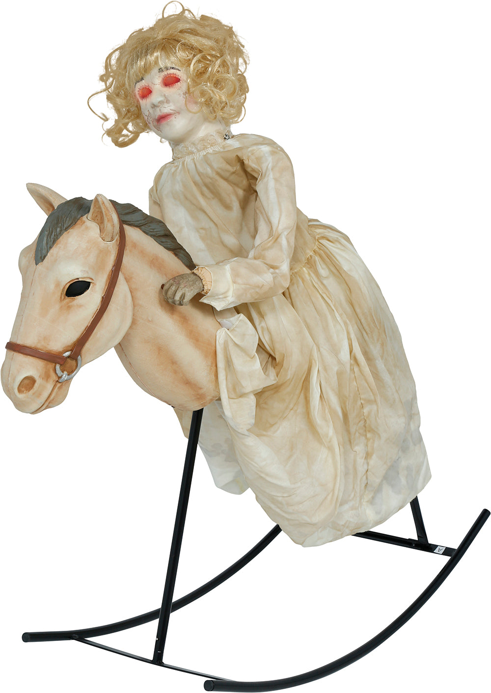 Doll on Horse Animated Figure