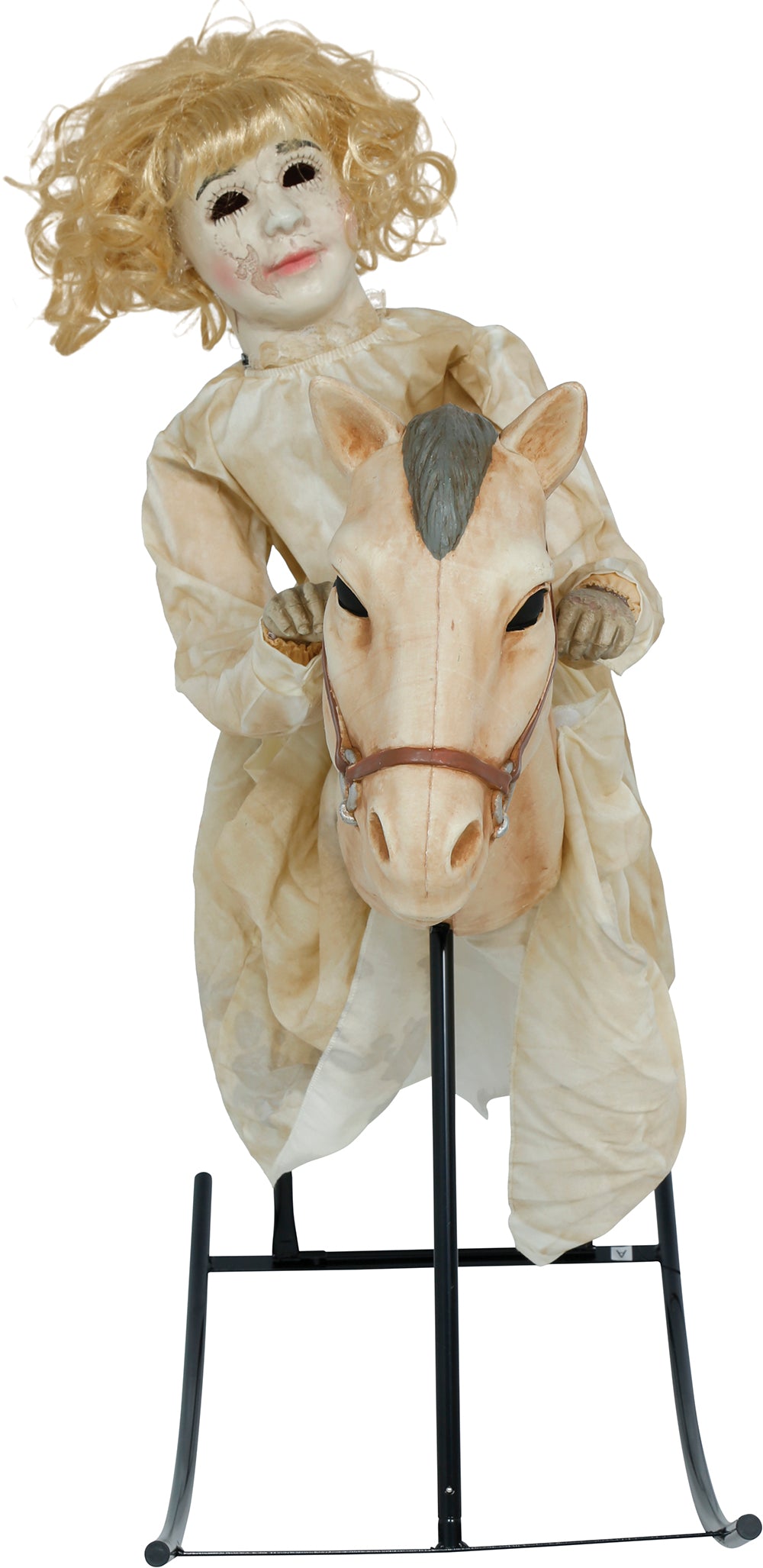 Doll on Horse Animated Figure