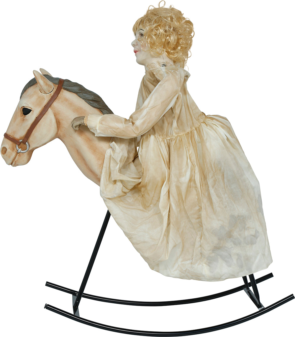 Doll on Horse Animated Figure