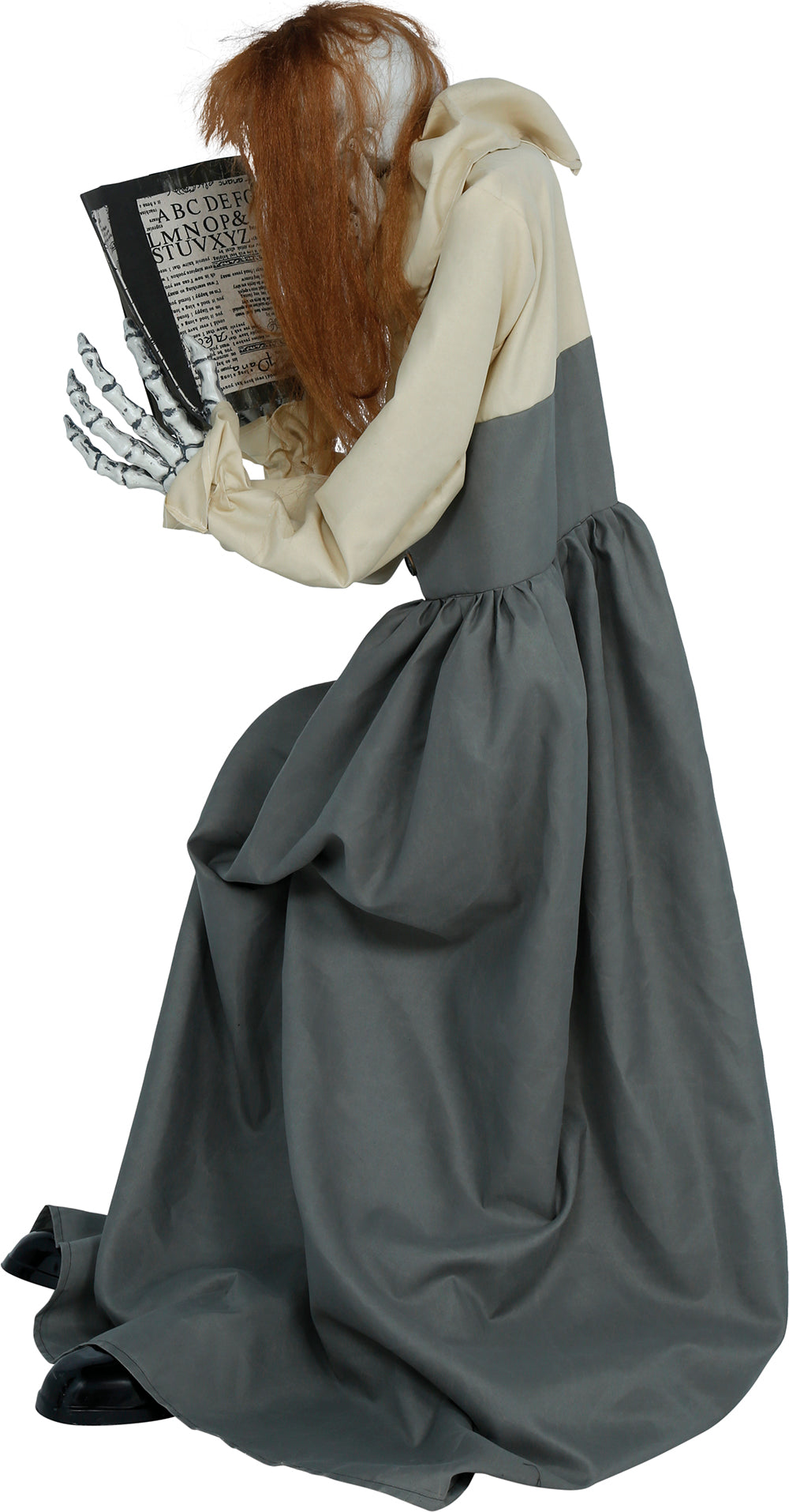 Skeleton Woman w/ Book Animated Prop