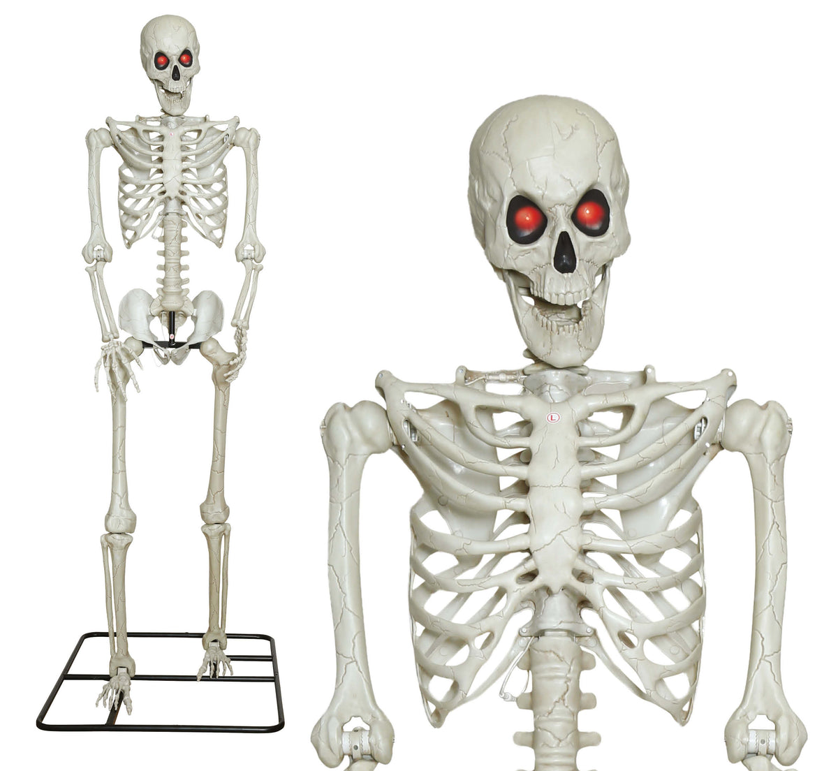 3.1m Giant Skeleton with Light up Eyes