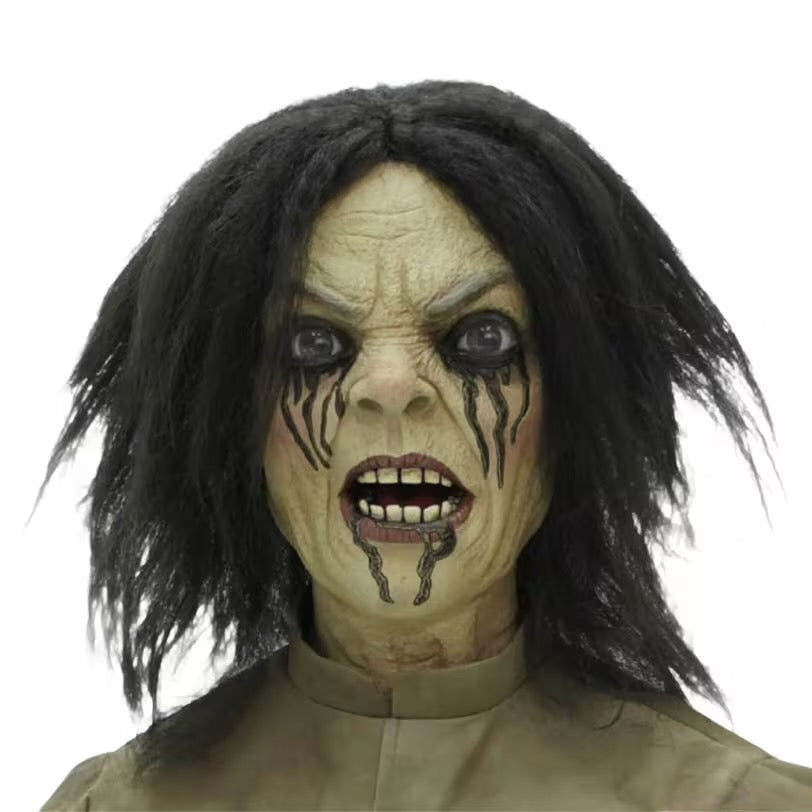 5 Ft. Maniac Mary in a Straitjacket with Doll Animated Decoration