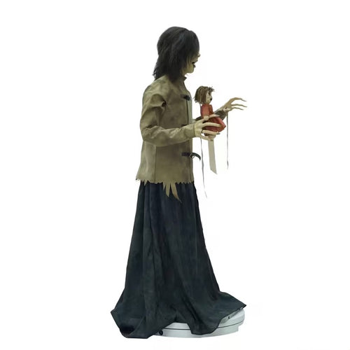 5 Ft. Maniac Mary in a Straitjacket with Doll Animated Decoration