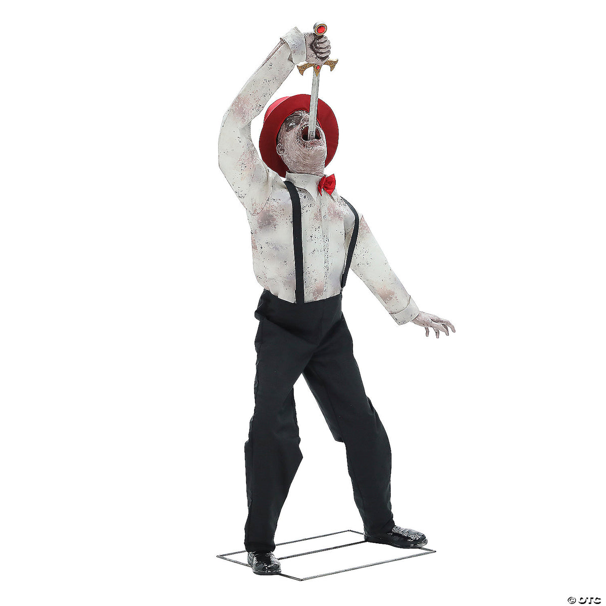 6 Ft. Evil Circus Sword Swallower Animated Prop