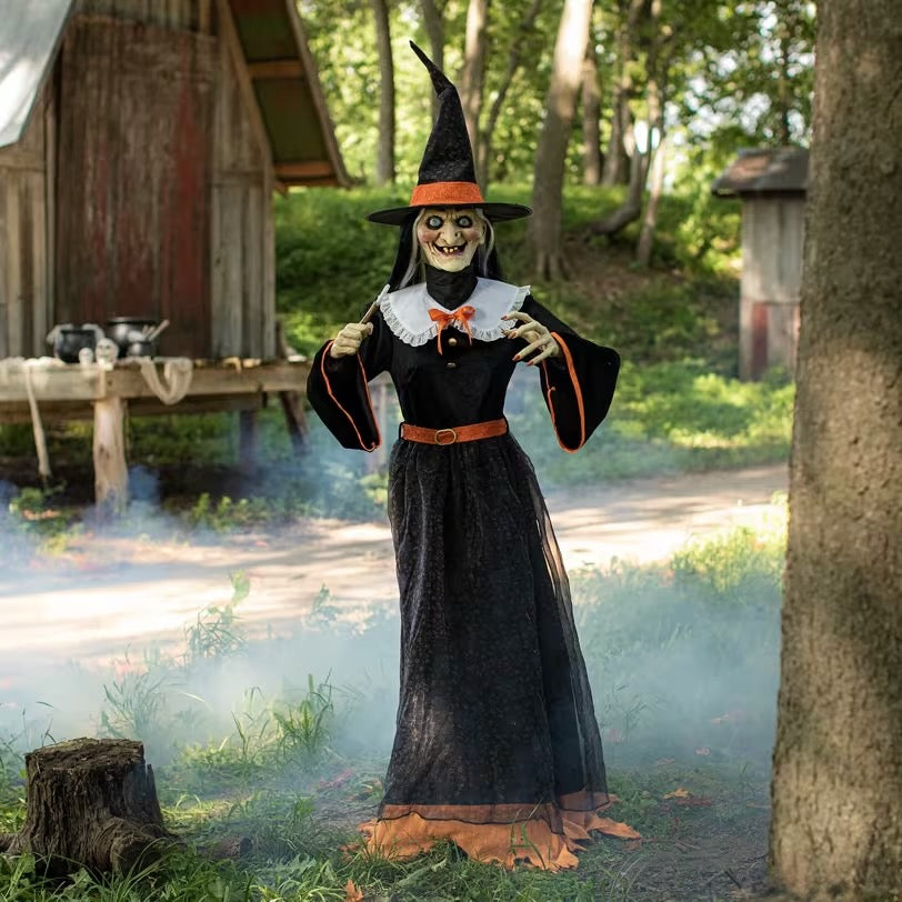 7 Ft. Animated Whimsical Witch