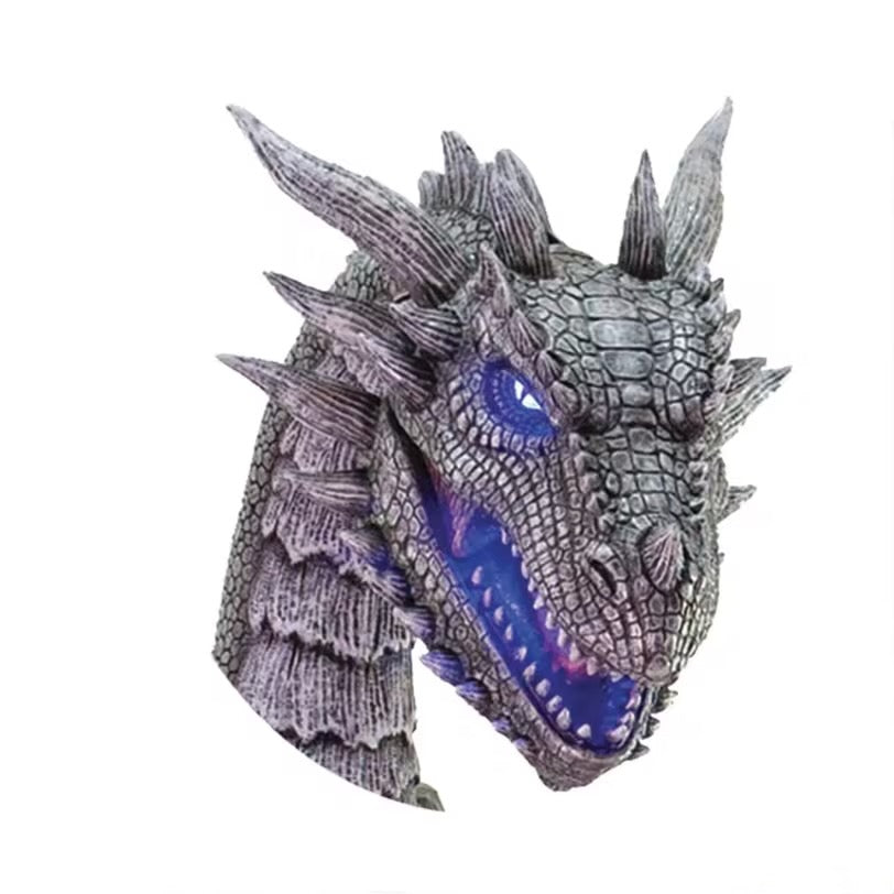 7 Ft. Animated Winter Dragon Decoration