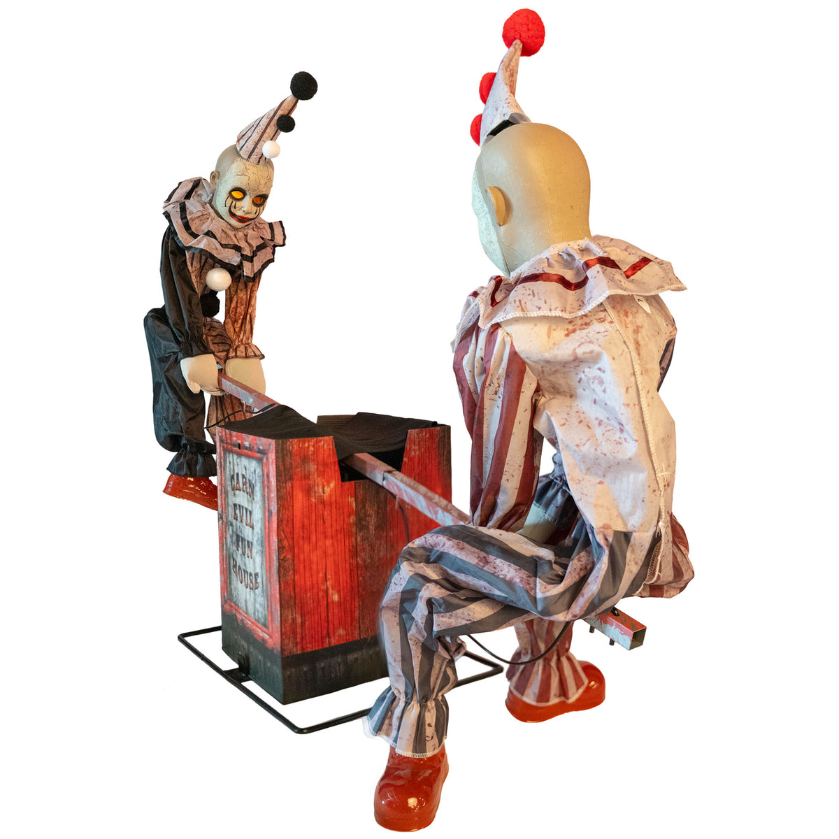 2 Clowns on Seesaw Animated Prop