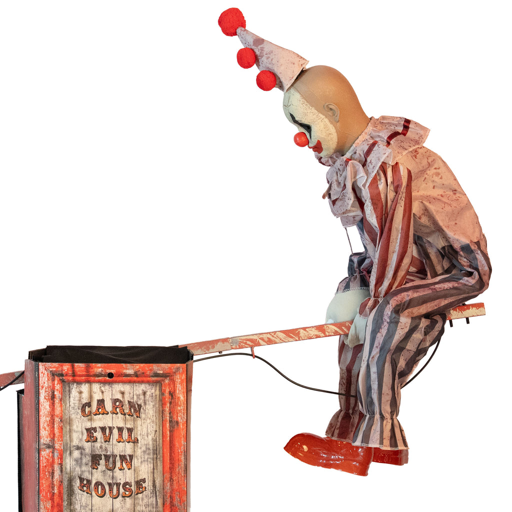 2 Clowns on Seesaw Animated Prop
