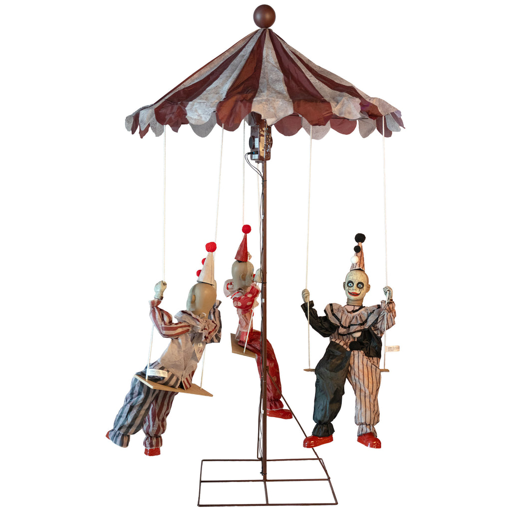 3 Clowns on a Merry–Go–Round Animated Prop