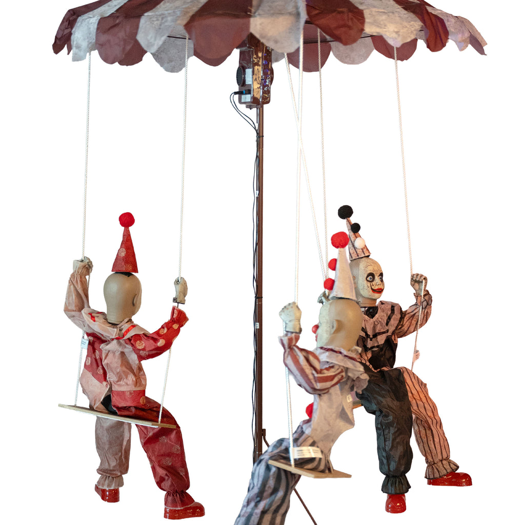 3 Clowns on a Merry–Go–Round Animated Prop