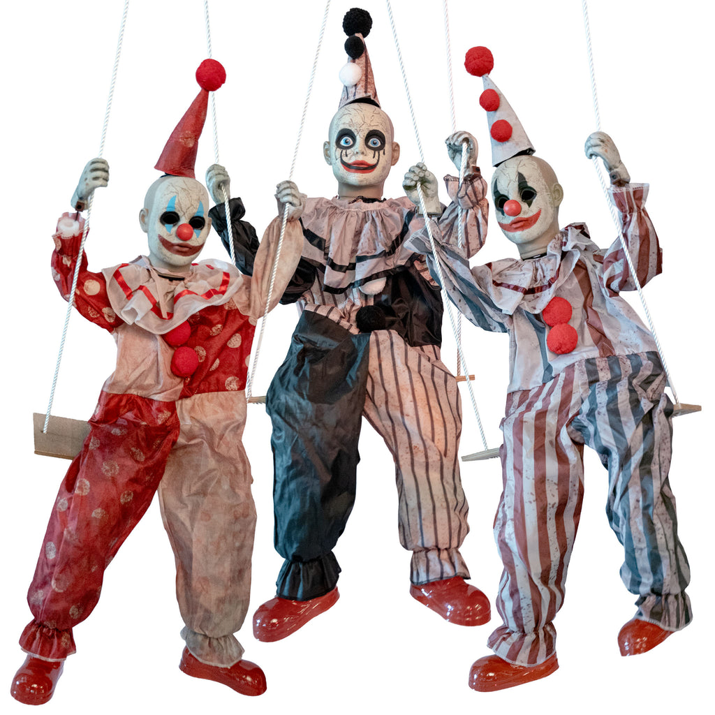 3 Clowns on a Merry–Go–Round Animated Prop