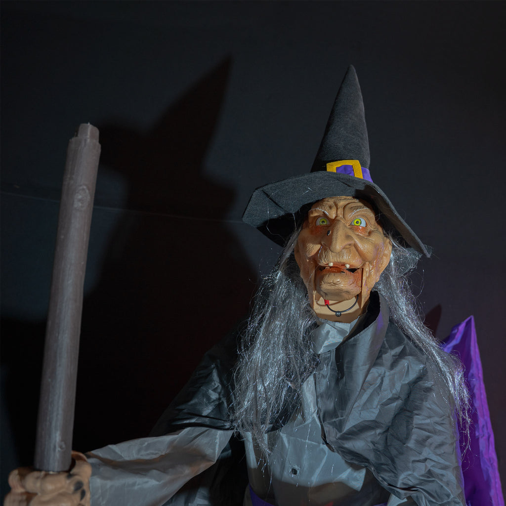 Flying Witch Willa Animated Prop