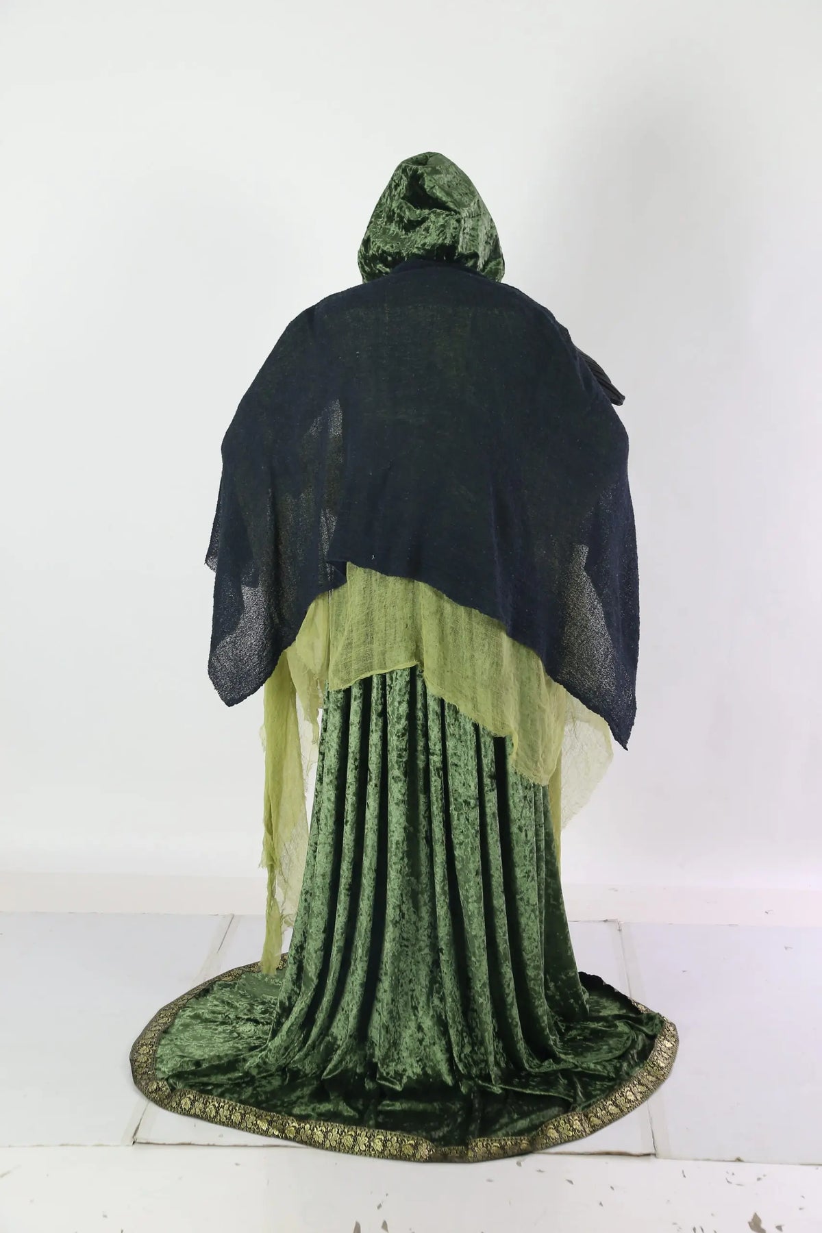 5.5 Ft. Forest Witch Animated Prop with LED Eyes & Sound