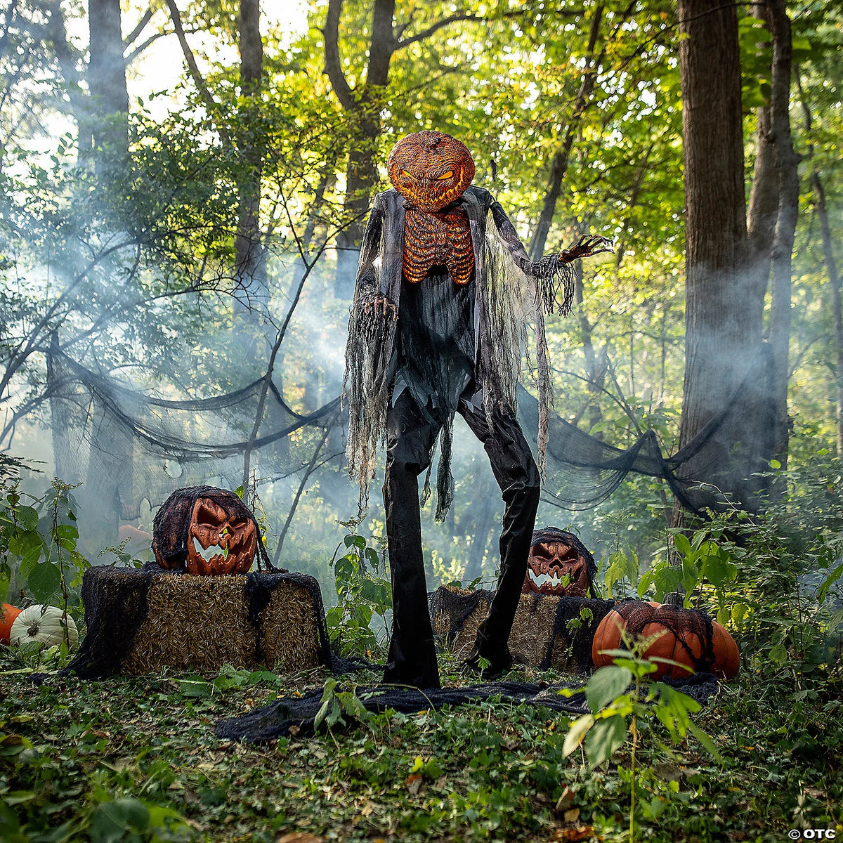 7 Ft. Scorched Pumpkin Animated Figure
