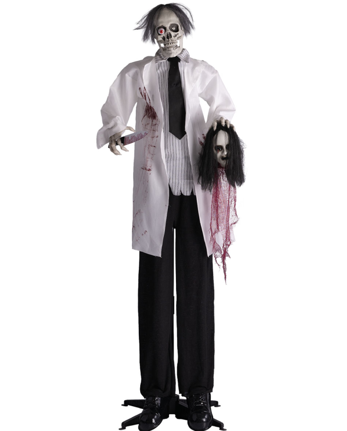 Horror Skeleton Doctor with Light, Sound & Movement – 180cm