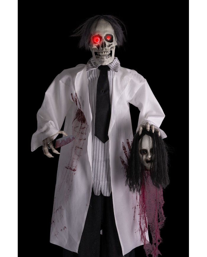 Horror Skeleton Doctor with Light, Sound & Movement – 180cm