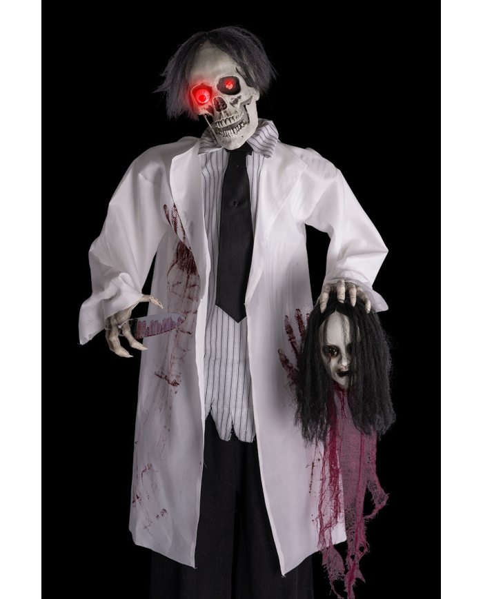 Horror Skeleton Doctor with Light, Sound & Movement – 180cm