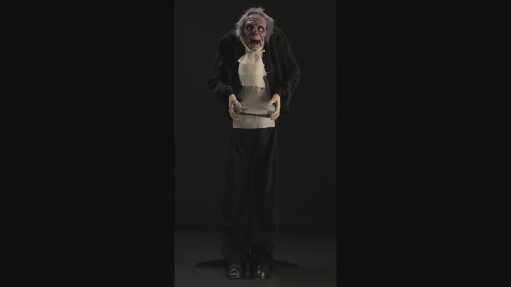 Standing Butler on Pedestal - Animated Prop