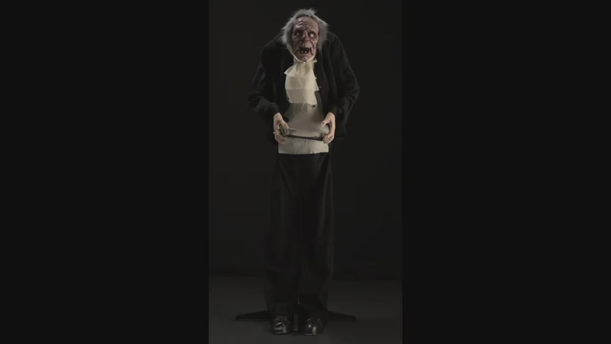 Standing Butler on Pedestal - Animated Prop