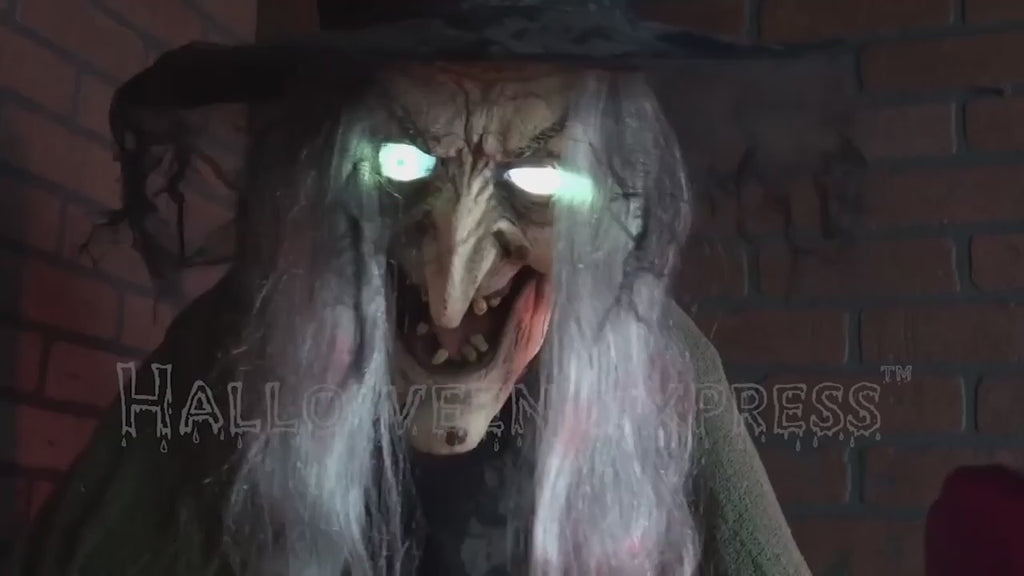 6.5 Ft. Stew Brewing Witch Animated Prop