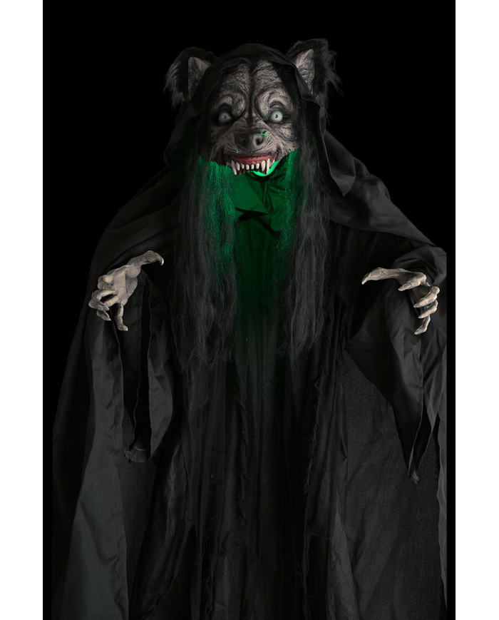 Wolf Woman with Light, Sound & Movement – 180cm