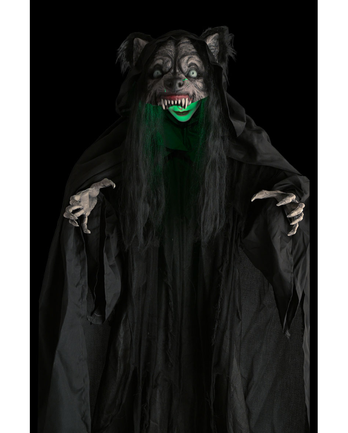 Wolf Woman with Light, Sound & Movement – 180cm
