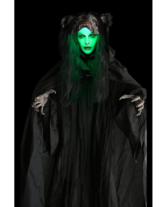 Wolf Woman with Light, Sound & Movement – 180cm