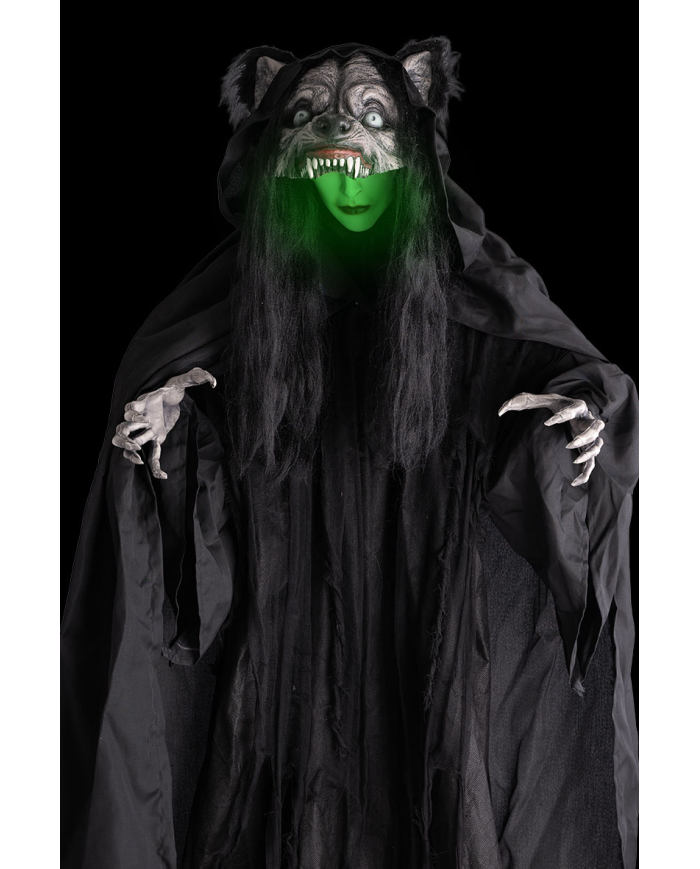 Wolf Woman with Light, Sound & Movement – 180cm
